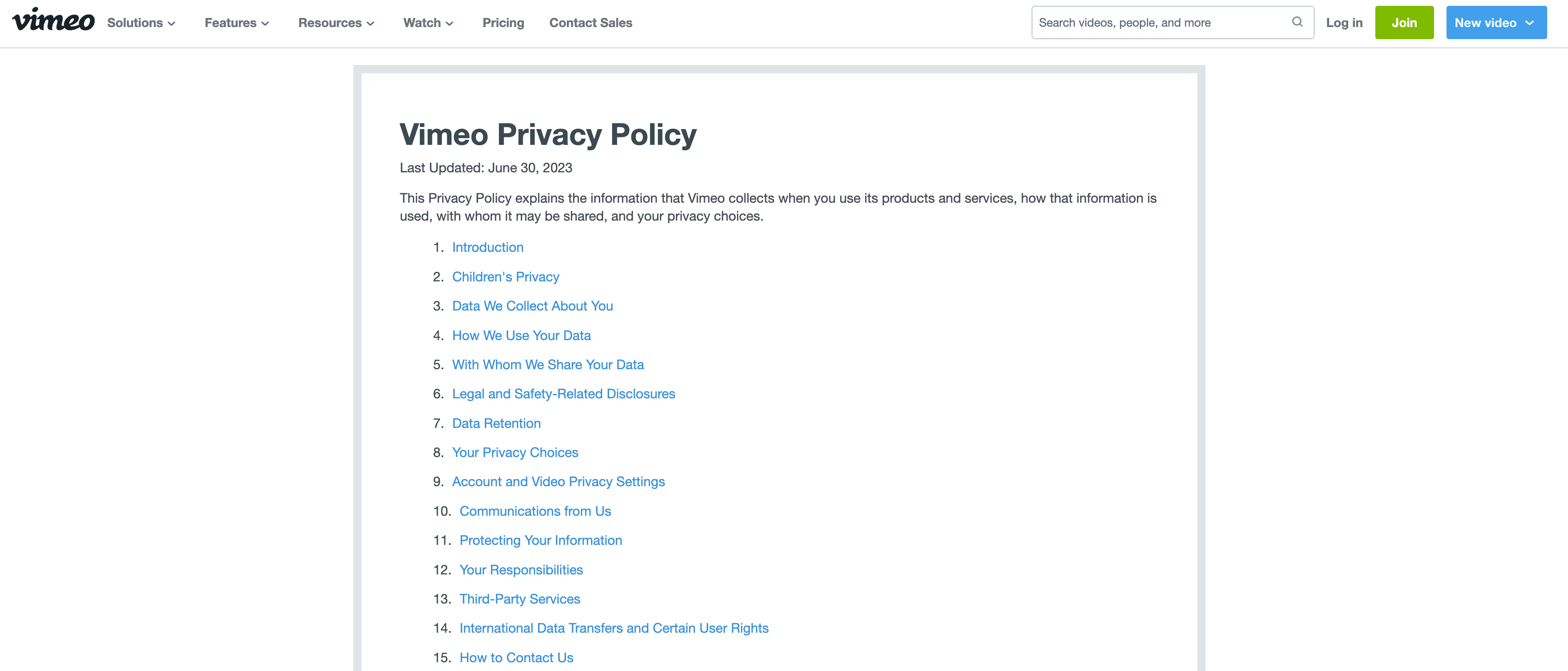 23 Privacy Policy Examples Free Privacy Policy Template   Greenshot 2023 07 27 13.35.13 